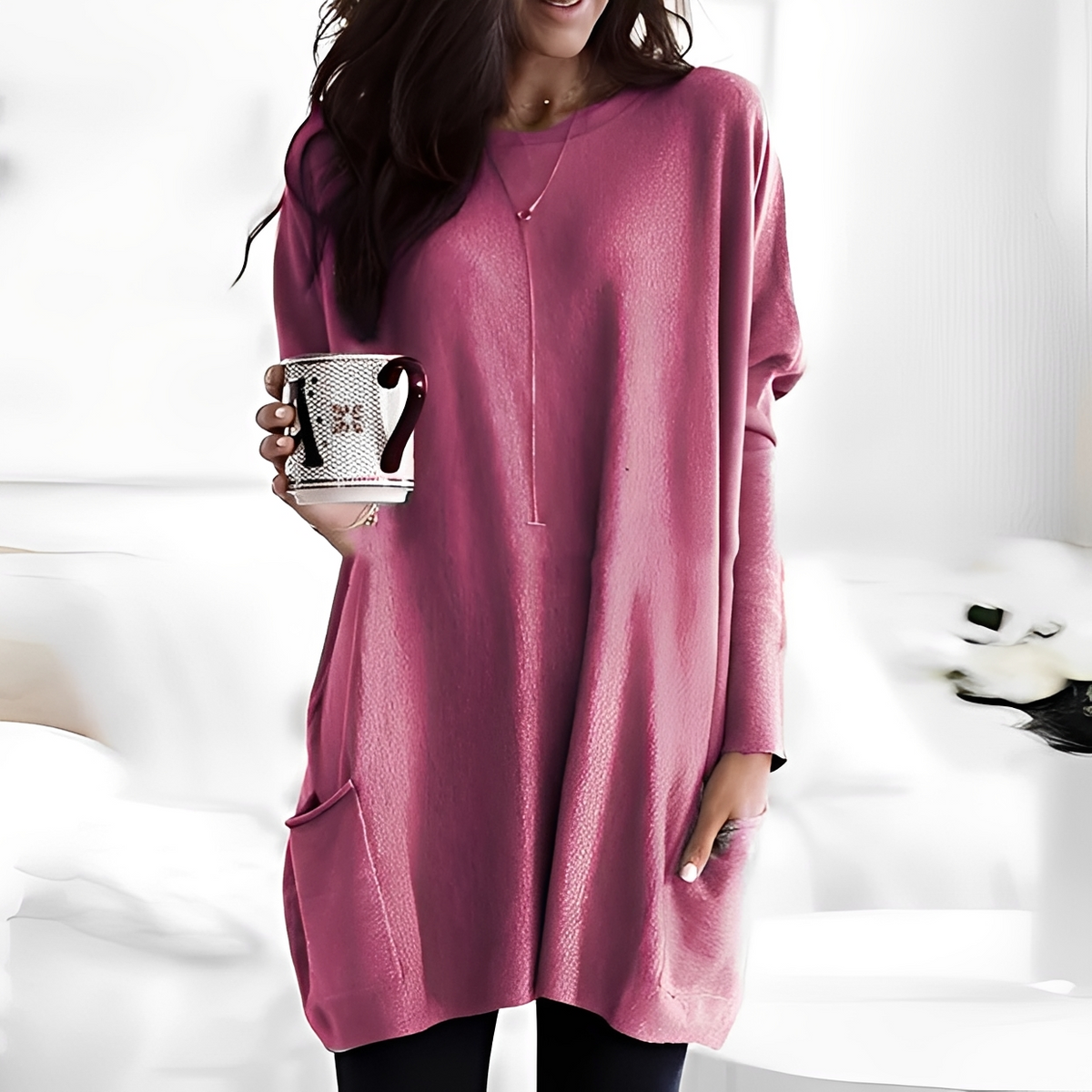 Diane - Komfortabler Langarm-Pullover