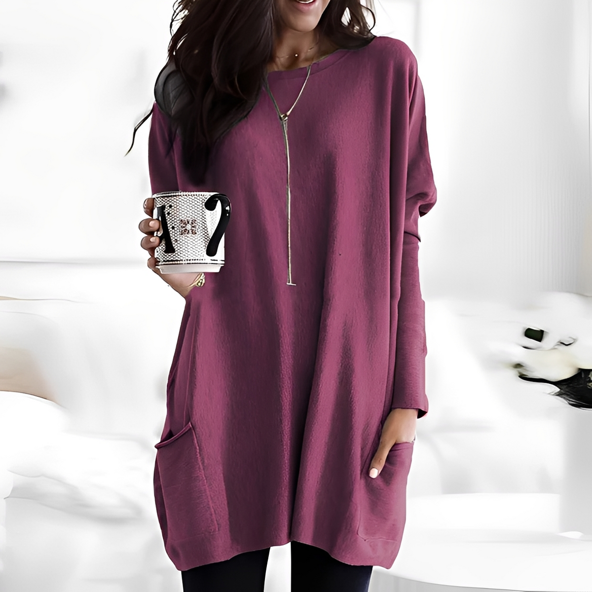 Diane - Komfortabler Langarm-Pullover