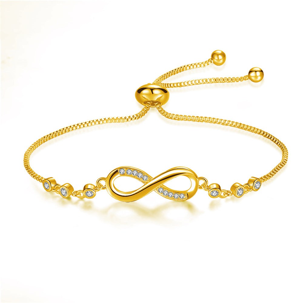 Megan – Flexibles unendliches Armband in Silber