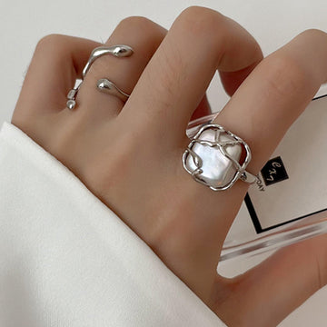 Marian – Ring aus Silber mit Perle