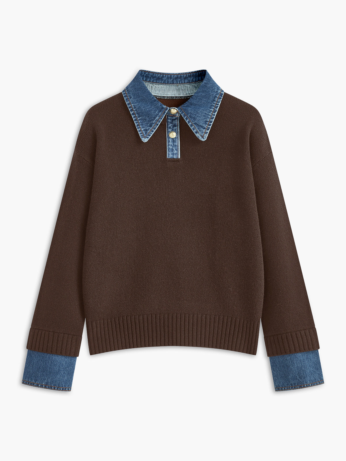 Nellie – 2-in-1 Pullover mit Revers-Detail