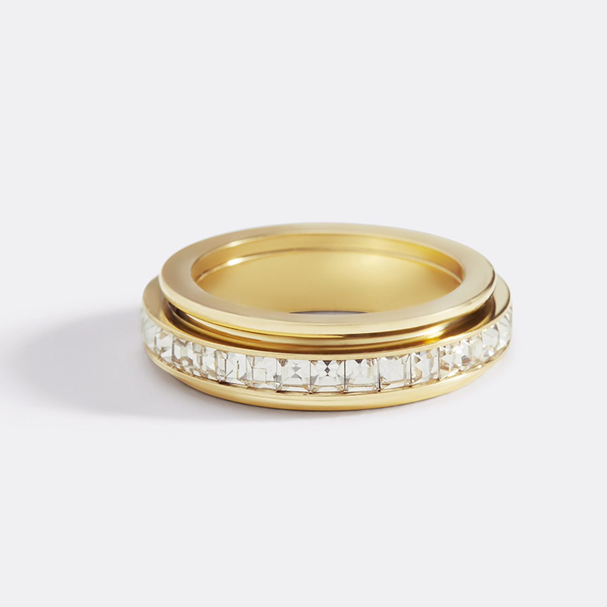 Alessia – Fidget-Ring mit glänzendem Akzent