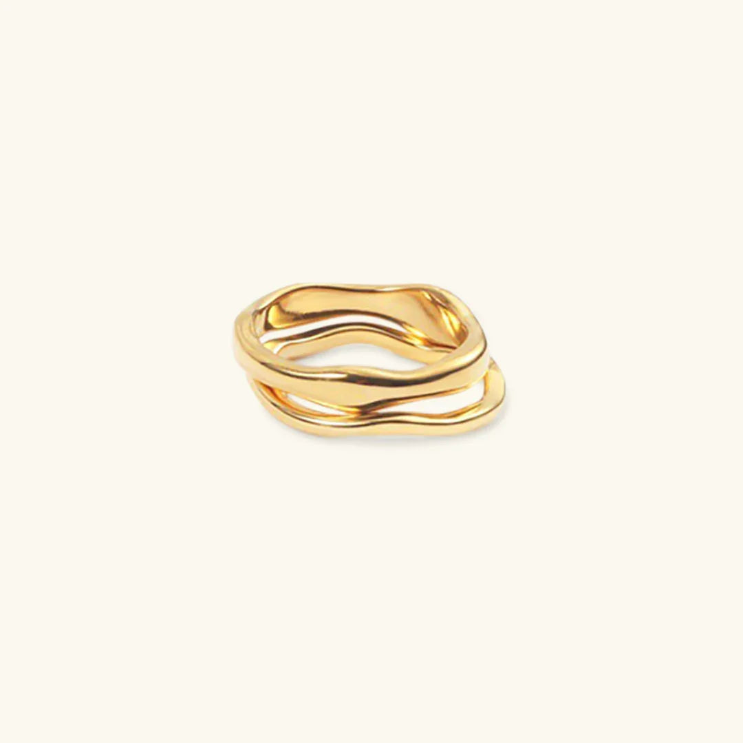 Dianne – Stilvoller überlagerbarer goldener Ring