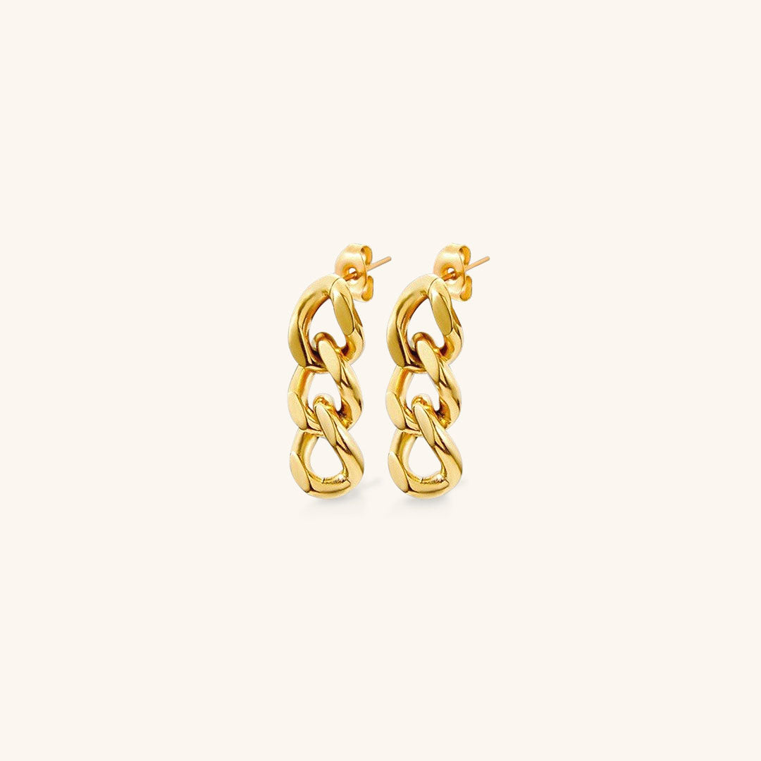 Lee – Kettenohrringe in Gold