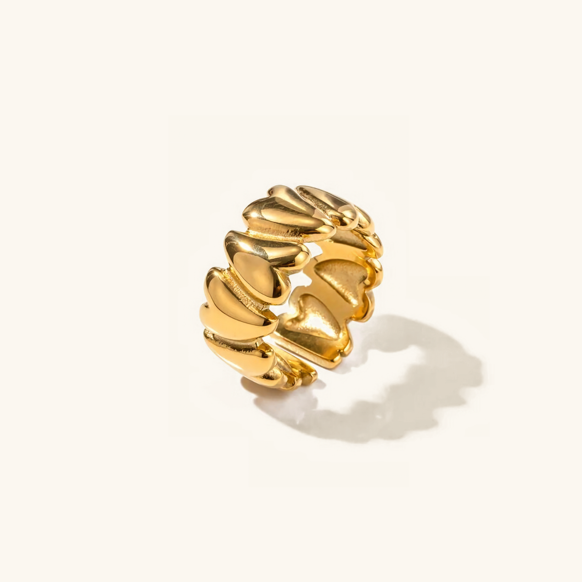 Elena – Wankender Herzring in Gold