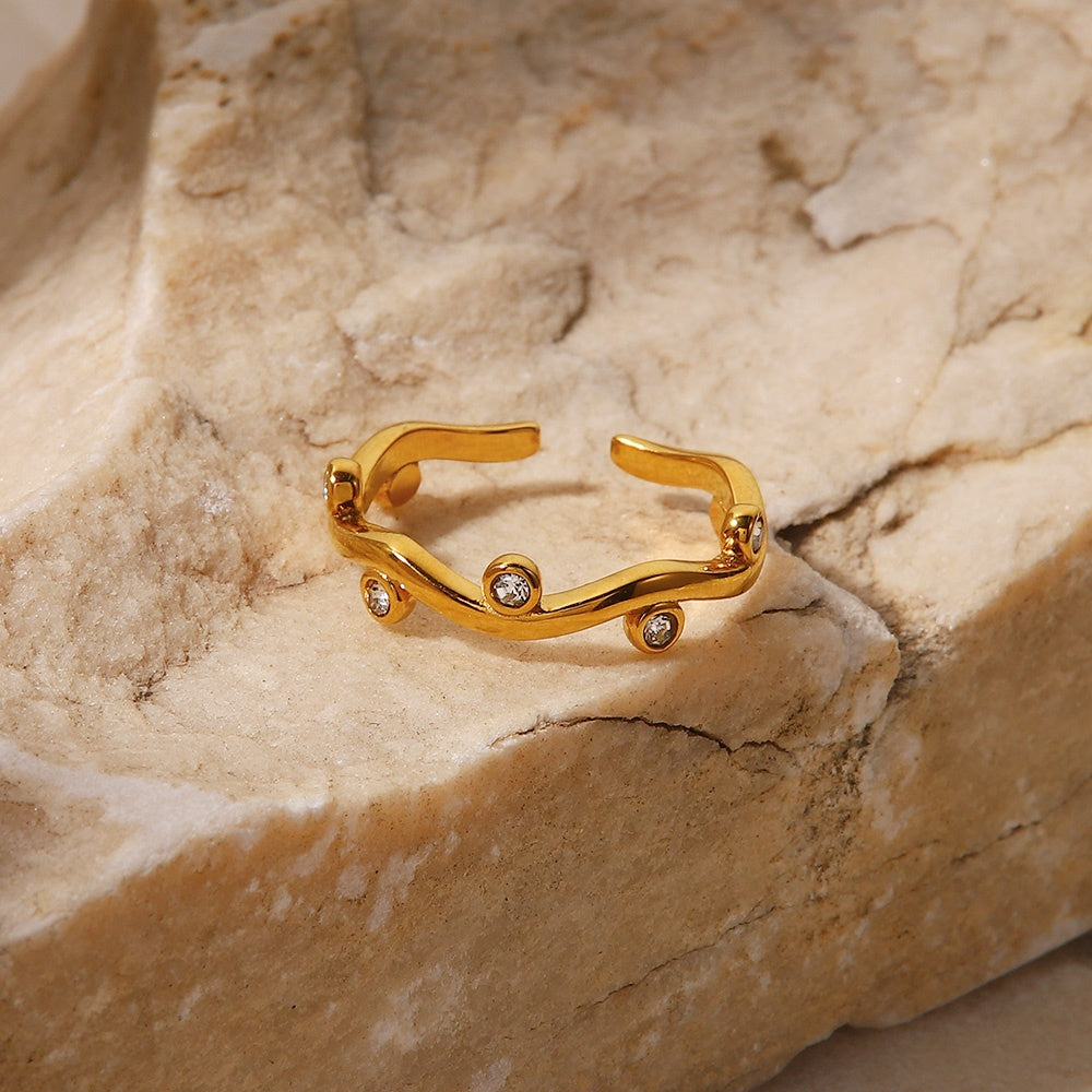 Willow – Anpassbarer Ring in Blattform