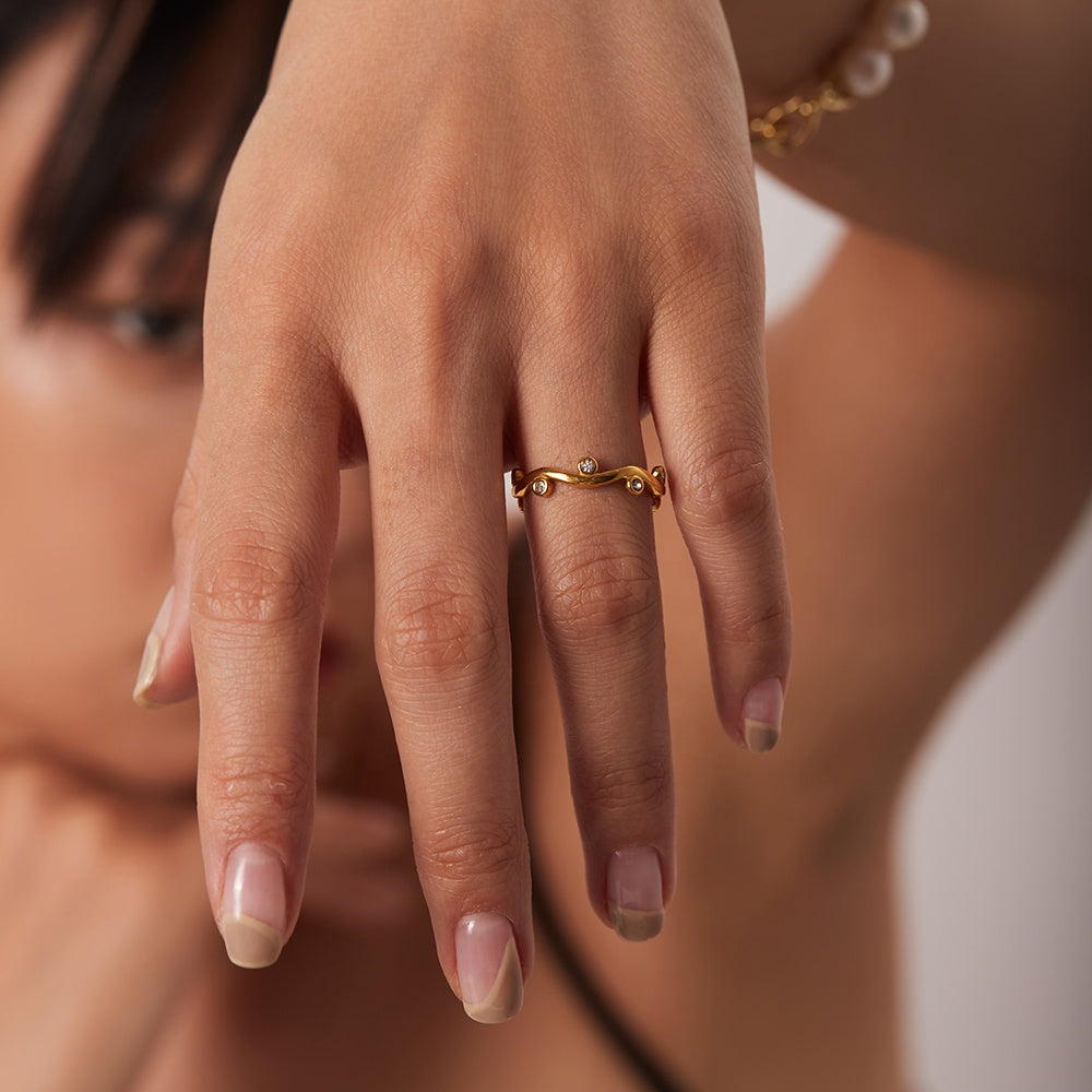 Willow – Anpassbarer Ring in Blattform
