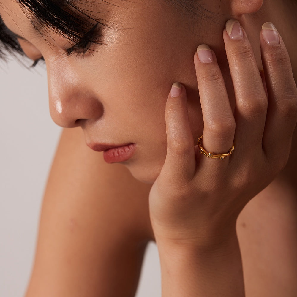 Willow – Anpassbarer Ring in Blattform