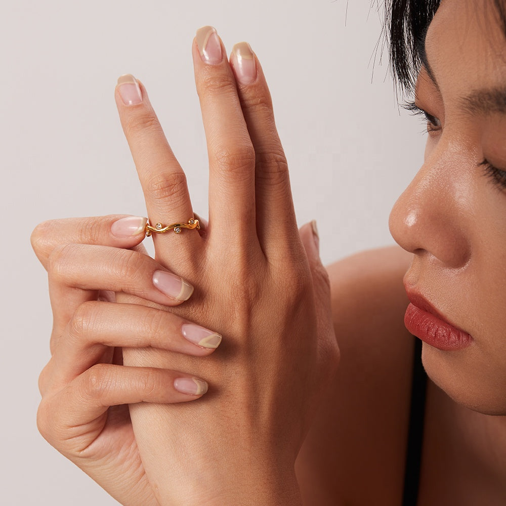 Willow – Anpassbarer Ring in Blattform