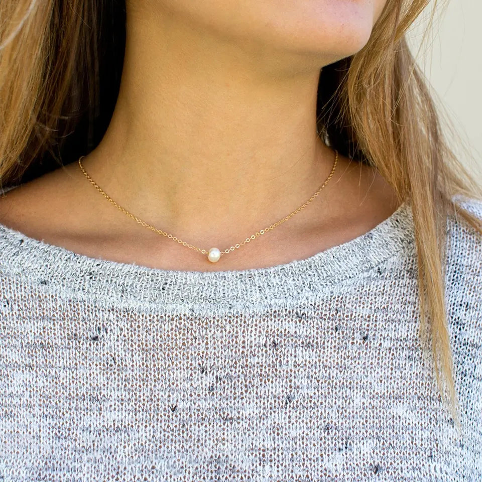 Marianne - Kette mit Wasserperlen