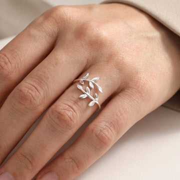 Jordin - Ring mit feinen Blättern