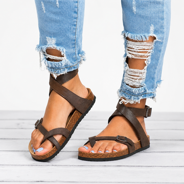 Danna - Vintage-Damensandalen
