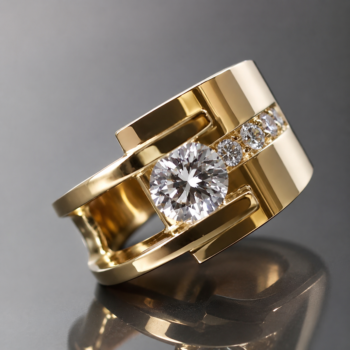 Lyra – Vintage-Ring mit unkonventionellem Design