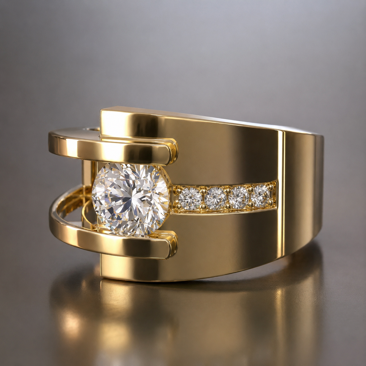 Lyra – Vintage-Ring mit unkonventionellem Design