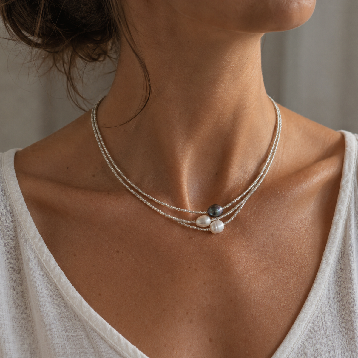 Eternal Grace – Halskette mit Naturperlen