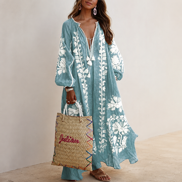 Nelia - Luftiges Boho-Sommerkleid mit Blumenmuster