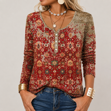 Hilde - Modischer Pullover mit Aztekenmuster