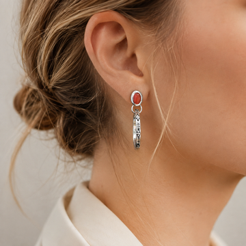 Issa – Vintage Boho-Ohrringe mit Onyx