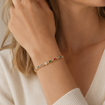 Nozomi – Farbendes Armband mit glitzernden Akzenten
