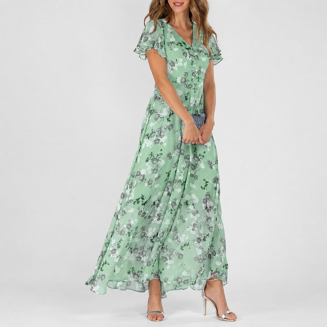 Lea - Ein vielseitiges Midikleid mit Blumendruck für jede Gelegenheit