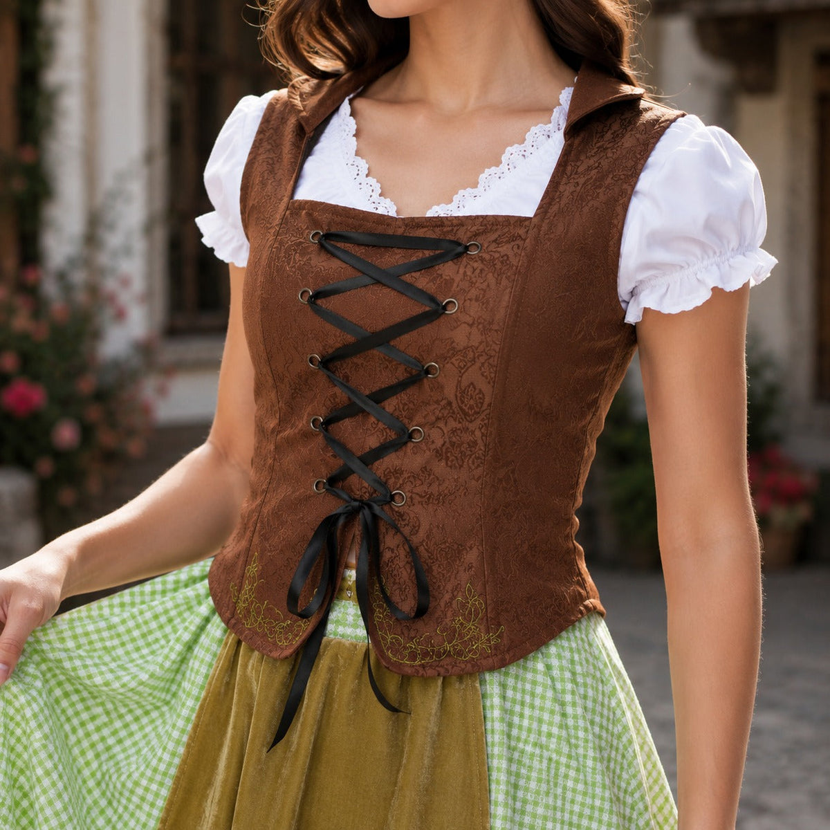 Massey - Komfortables festliches Oktoberfest-Midikleid (Futter nicht enthalten)
