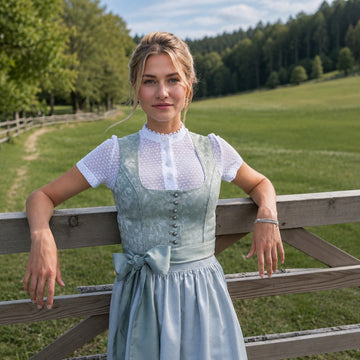 Cora - Traditionelles Oktoberfestkleid mit Schleifenakzent (Futter nicht enthalten)