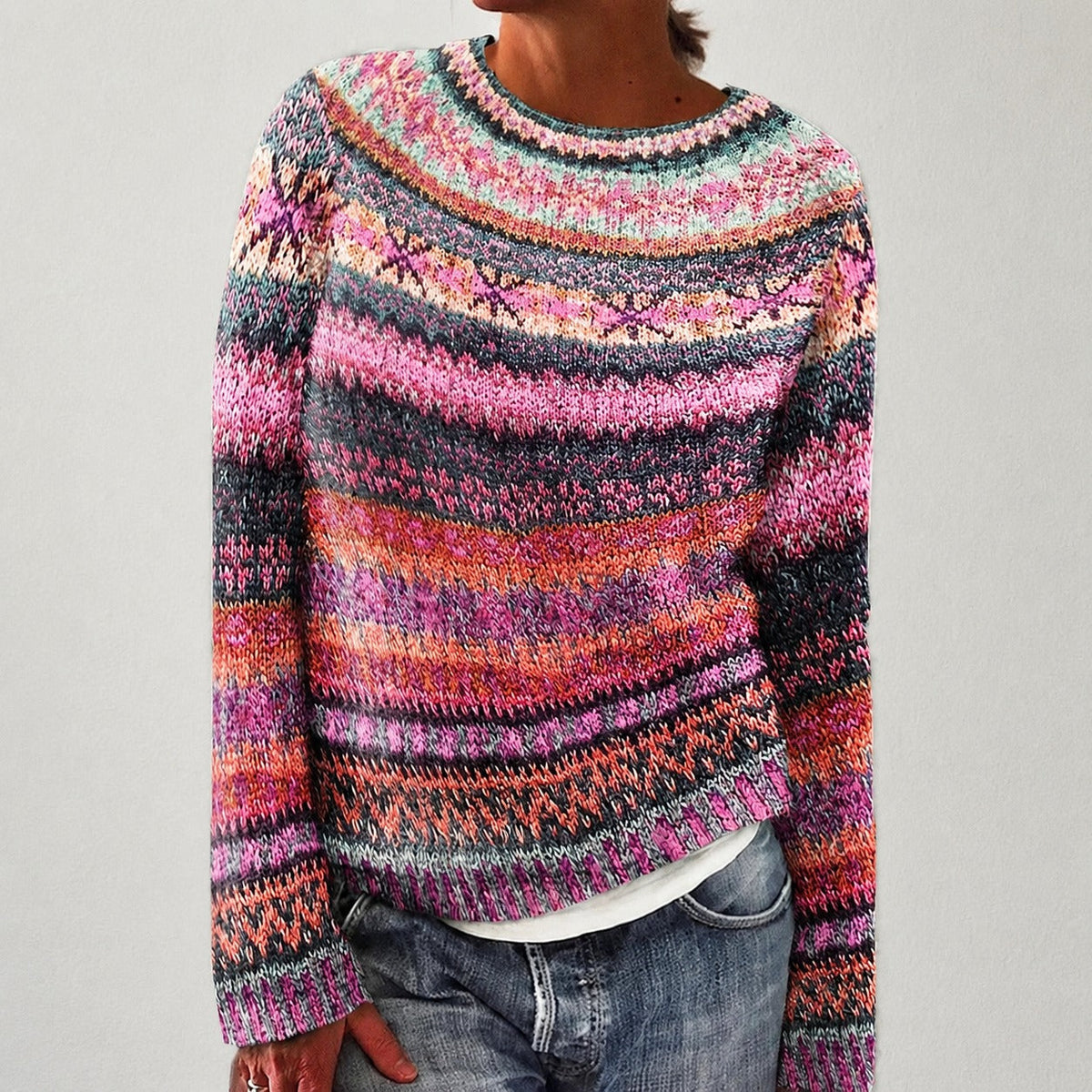 Olivia - Stilvoller Pullover mit Design