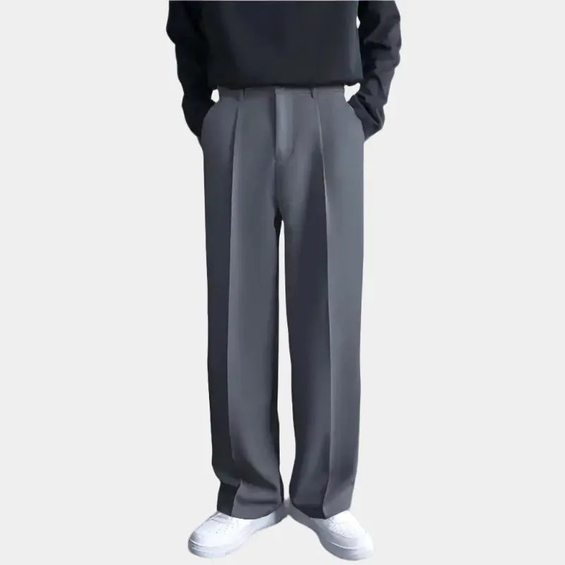 Emil – Herren Weite Hose mit Falten