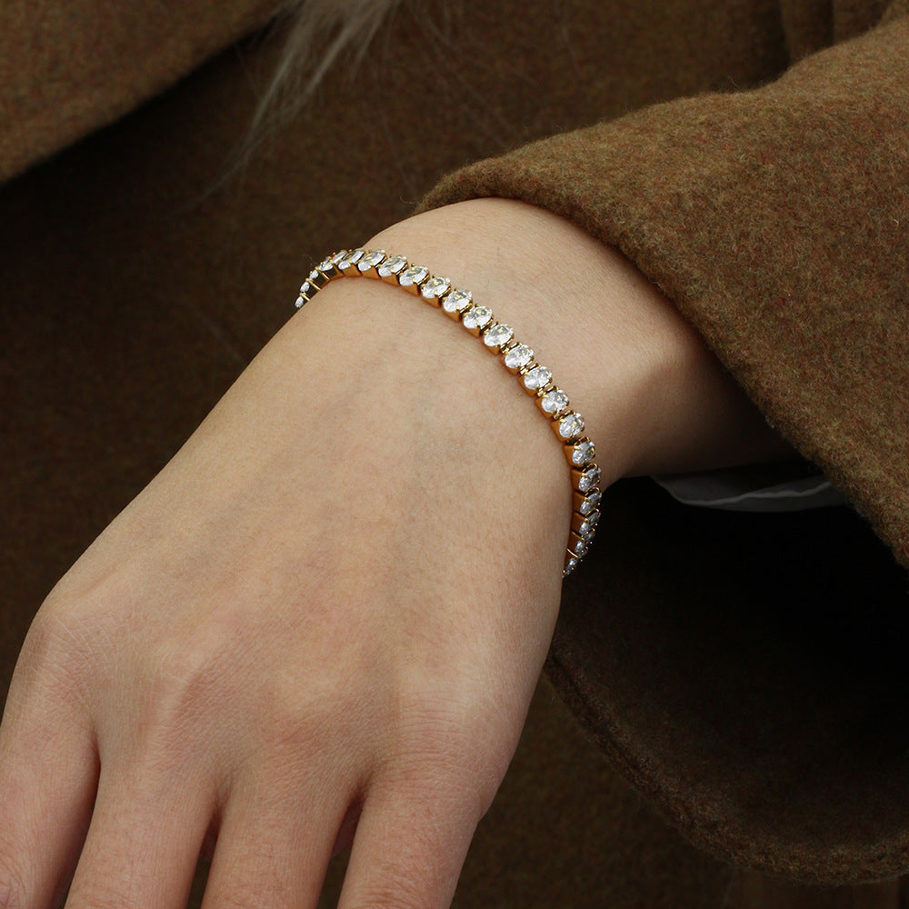 Georgina – Tennisarmband mit glitzernden Akzenten