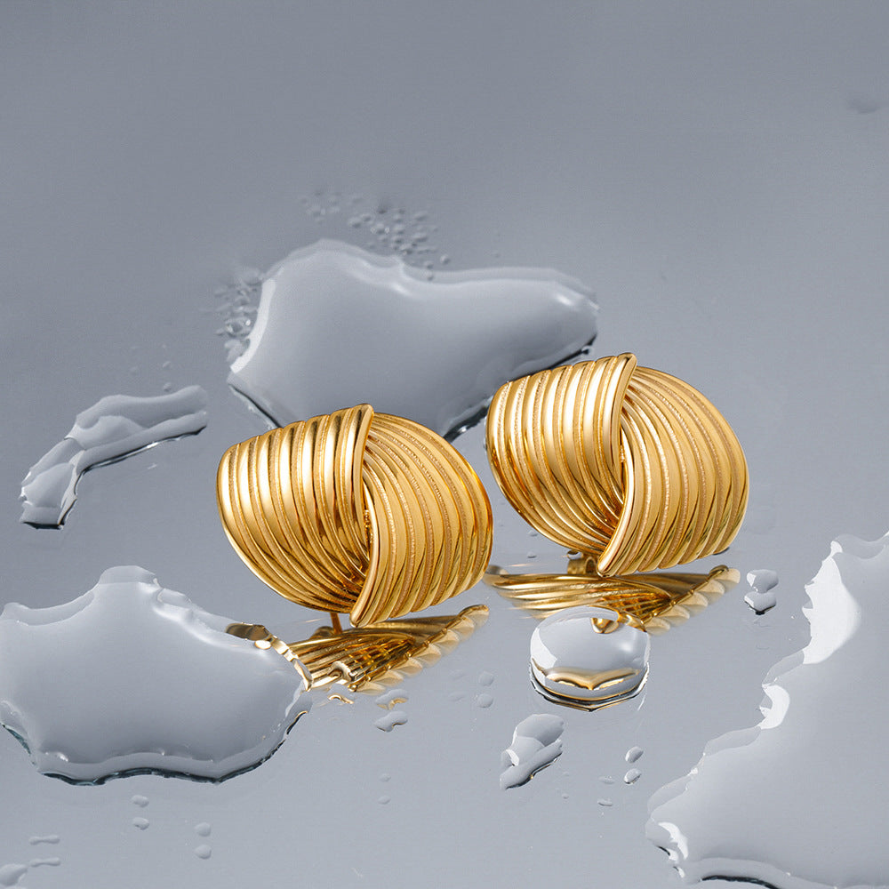 Sonia - Wellenohrringe aus Gold