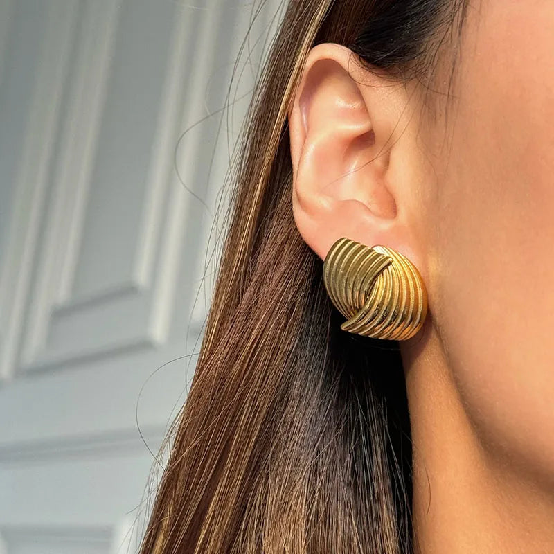 Sonia - Wellenohrringe aus Gold