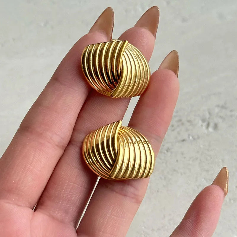Sonia - Wellenohrringe aus Gold