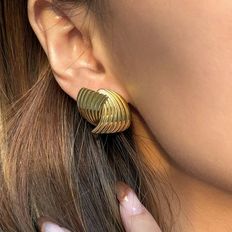 Sonia - Wellenohrringe aus Gold