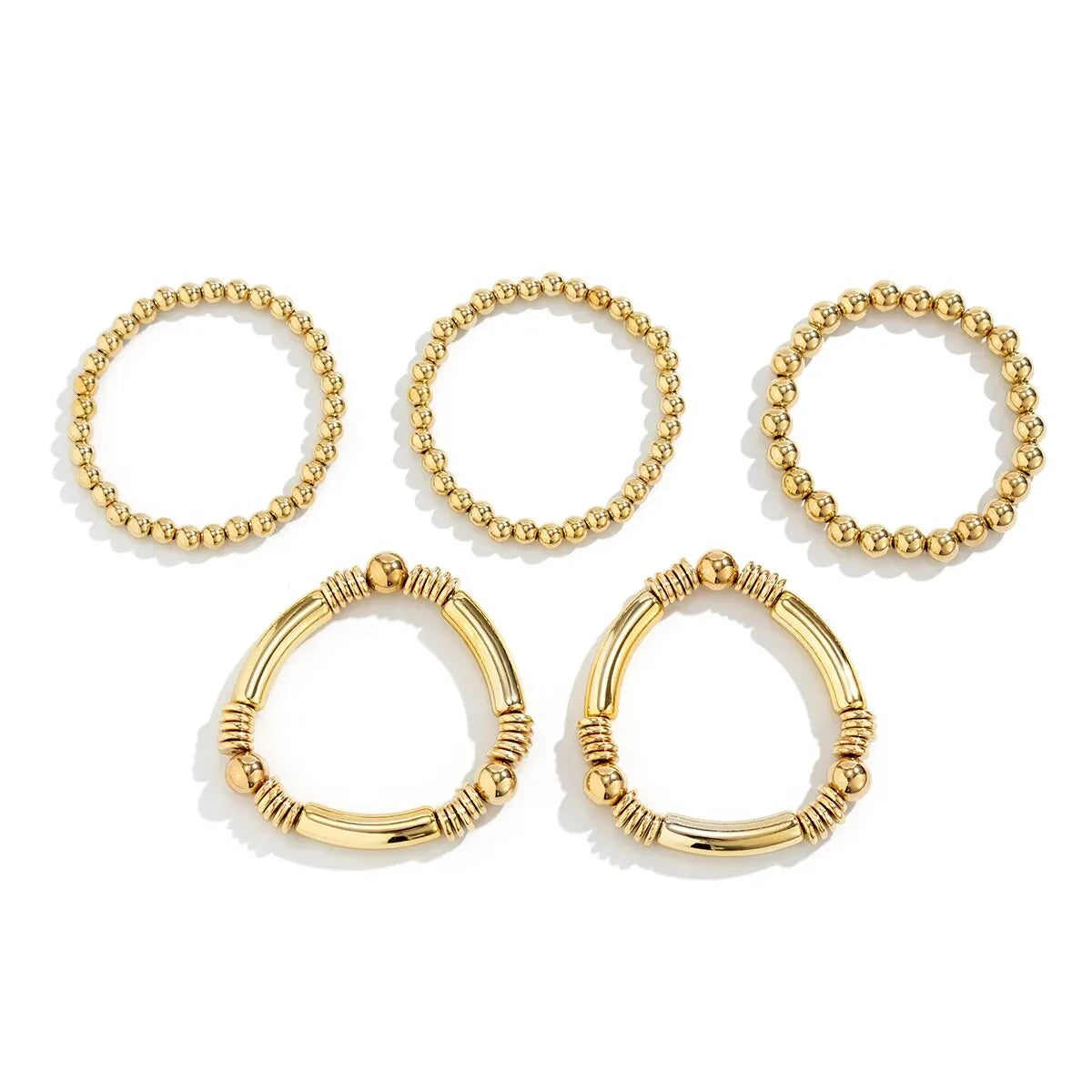 Mira – Set aus 5 stapelbaren Armbändern mit Perlen