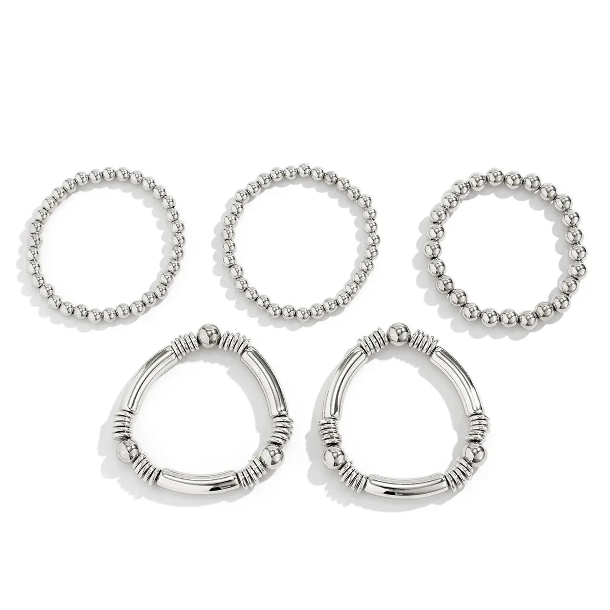 Mira – Set aus 5 stapelbaren Armbändern mit Perlen