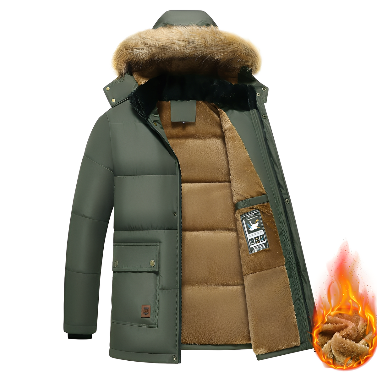 Crispian - Komfortable Jacke mit Kapuze