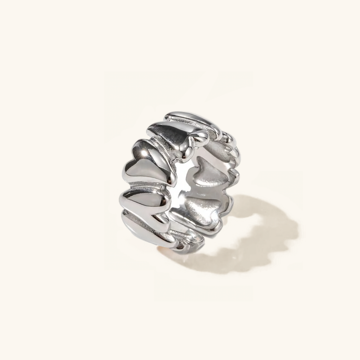 Elena – Wankender Herzring in Gold