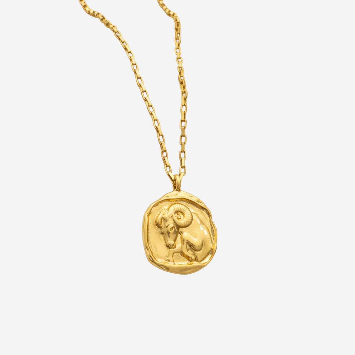 Zeki – Goldene Zodiac-Medaillon-Halskette