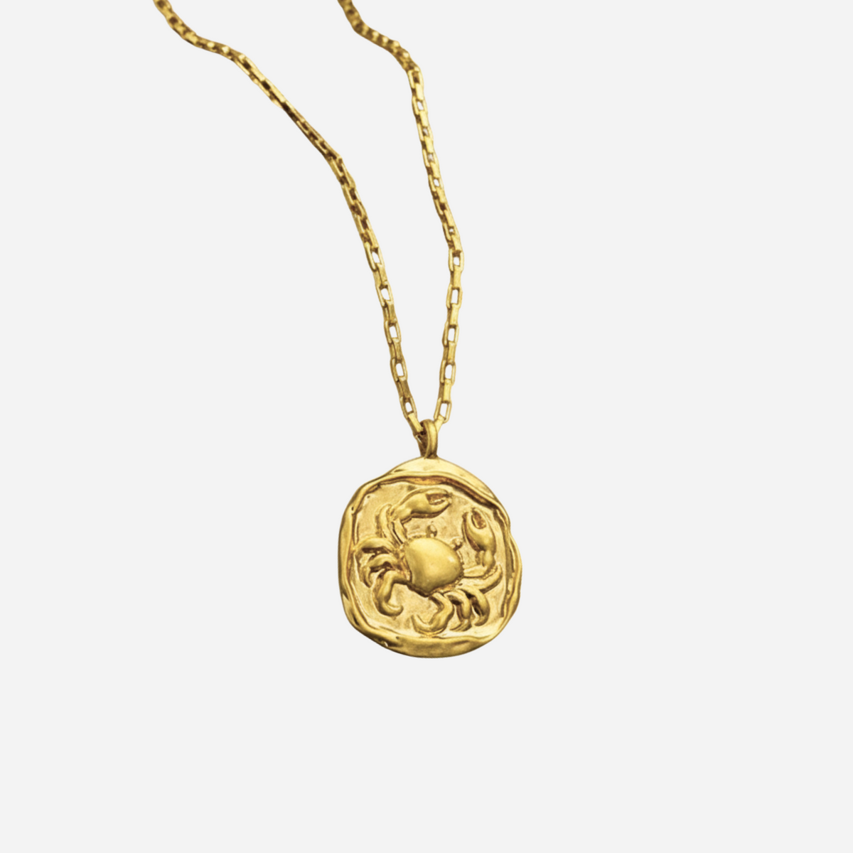 Zeki – Goldene Zodiac-Medaillon-Halskette