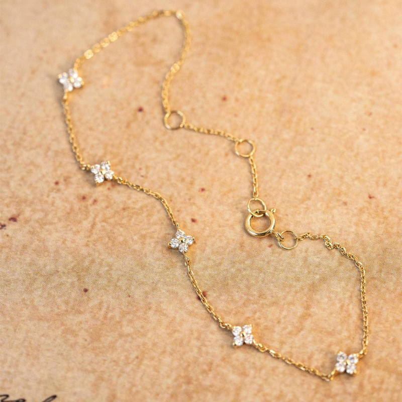 Blumenarmband - Einfaches Armband