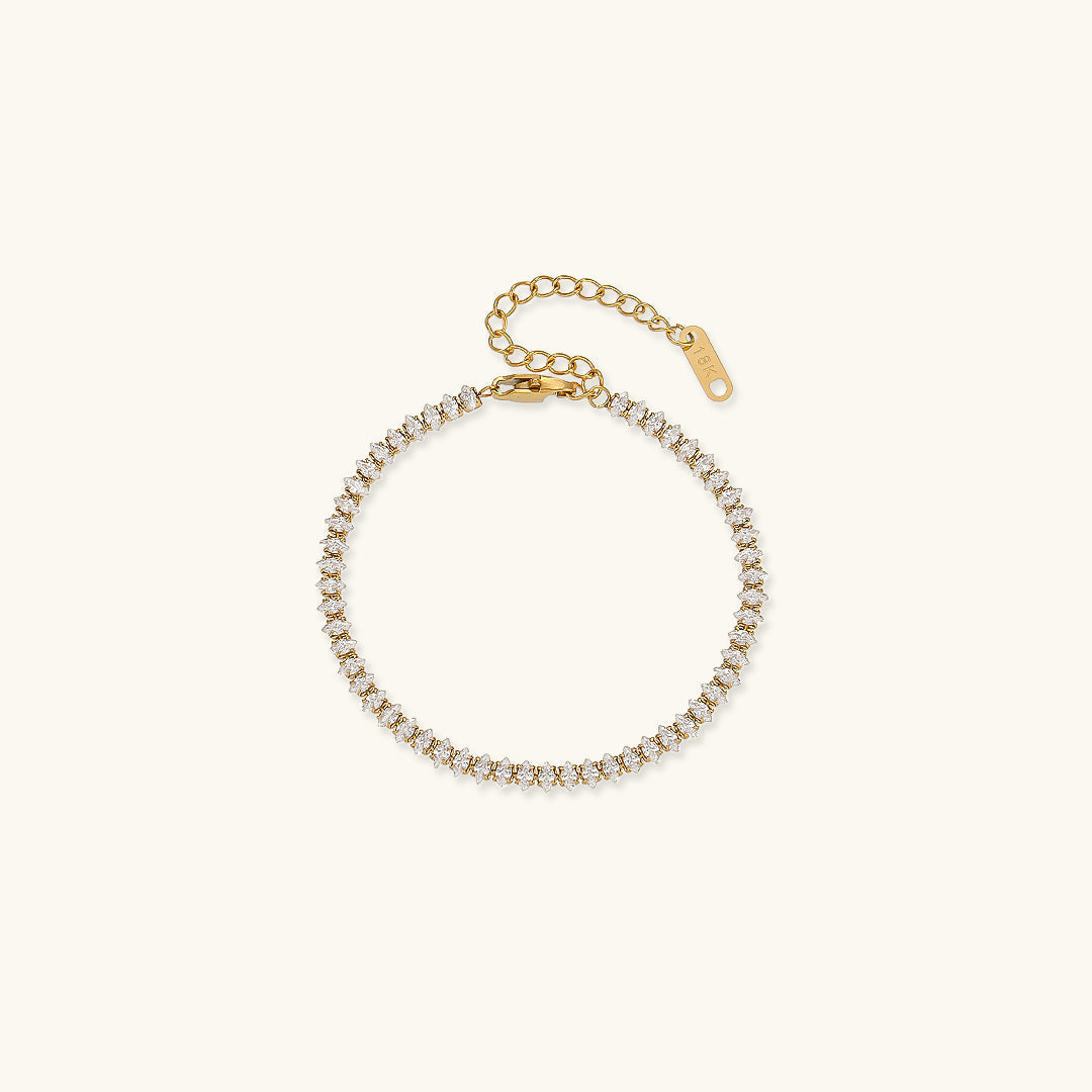 Georgina – Tennisarmband mit glitzernden Akzenten