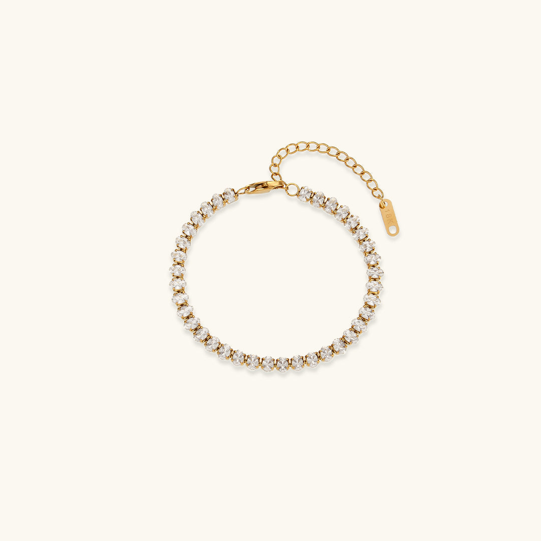 Georgina – Tennisarmband mit glitzernden Akzenten
