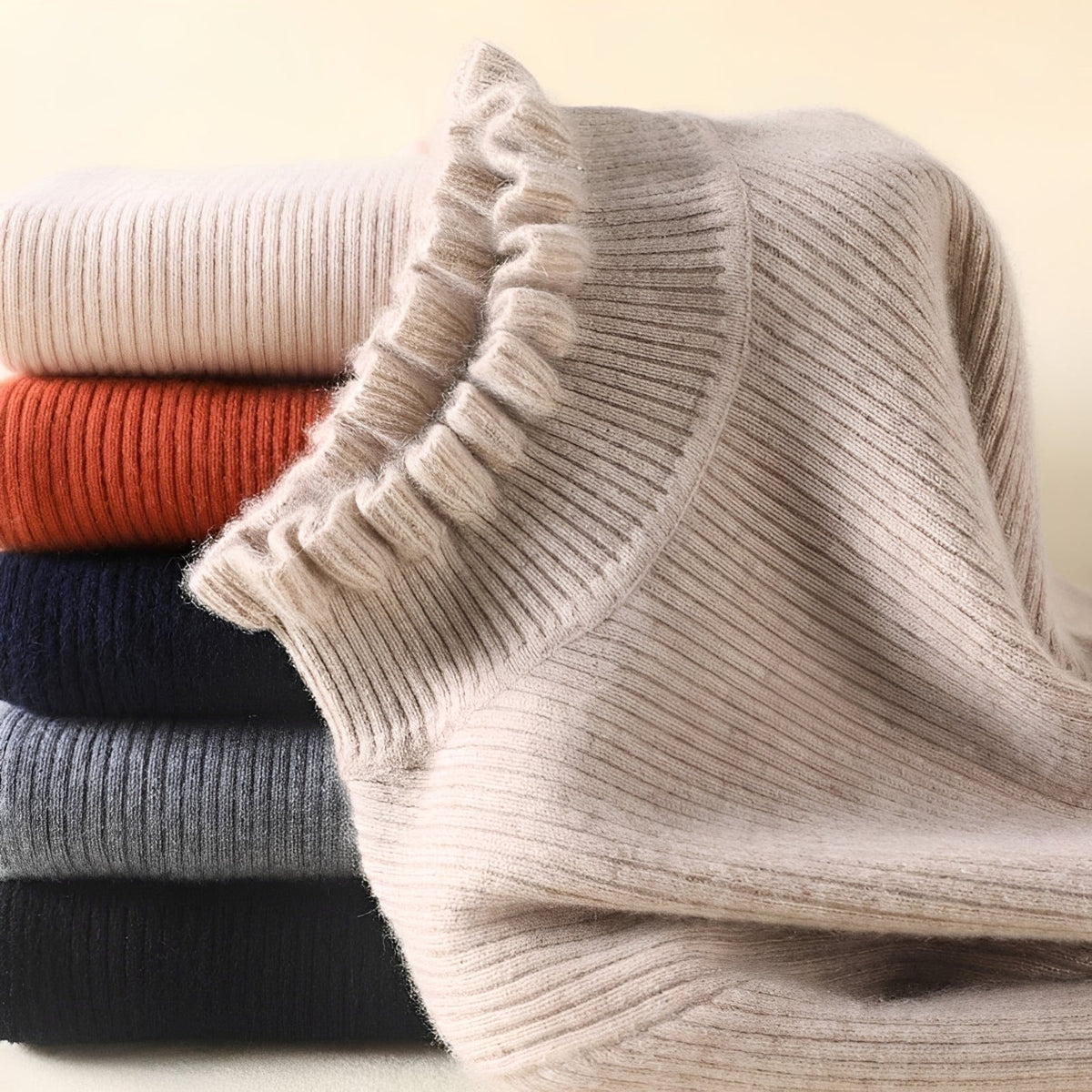 Alva - Schicker Damenpullover mit Rollkragen