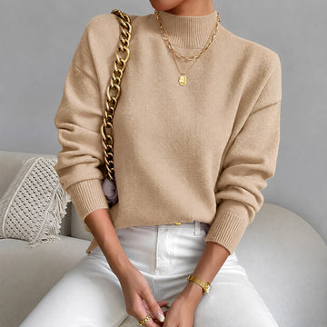 Roxana - Eleganter Damenpullover mit dezentem Kragen