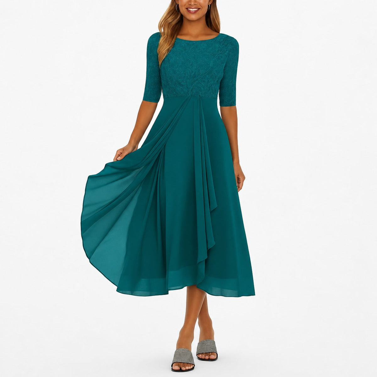 Ximena - Elegantes Damenkleid in knielangem Design