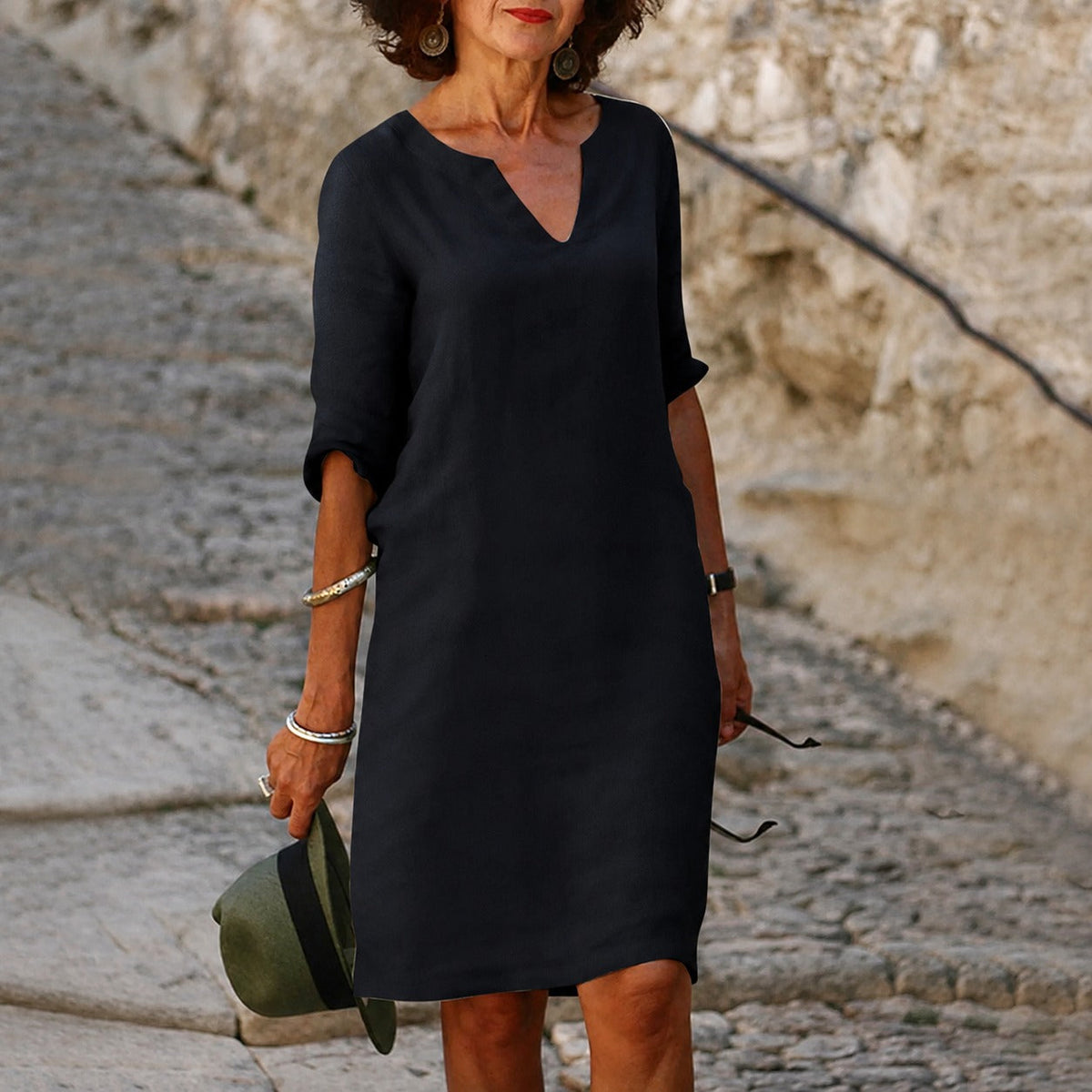 Sara - Elegantes, schlichtes Kleid