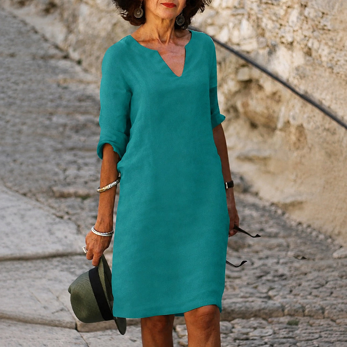 Sara - Elegantes, schlichtes Kleid