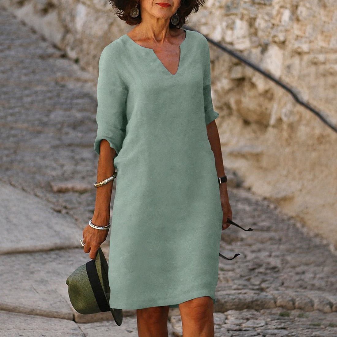 Sara - Elegantes, schlichtes Kleid