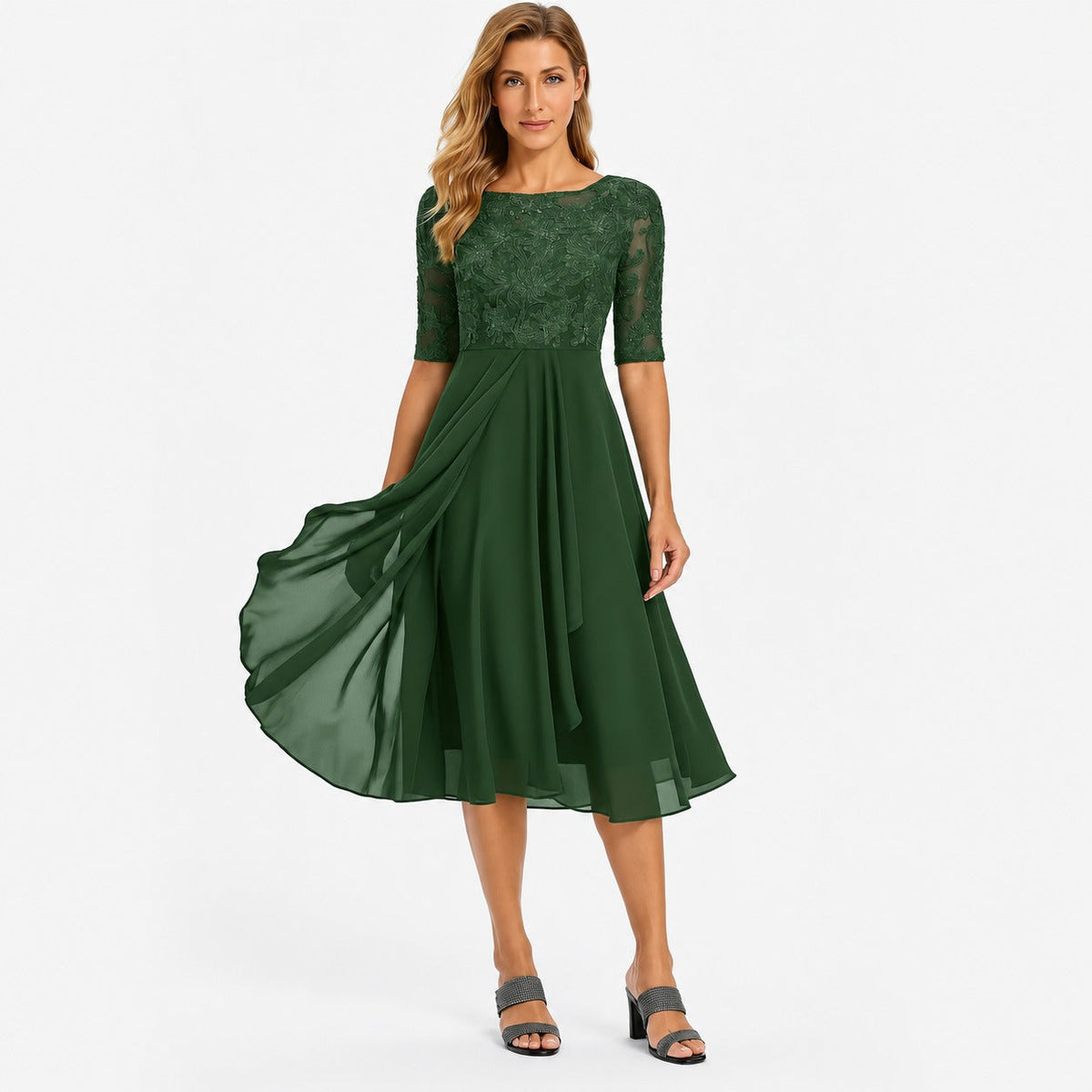 Ximena - Elegantes Damenkleid in knielangem Design