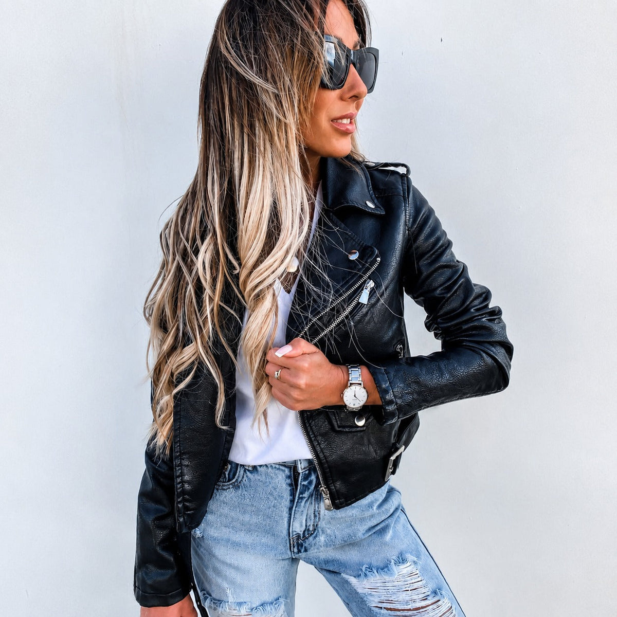 Alivia - Klassische Damenjacke mit Zipper